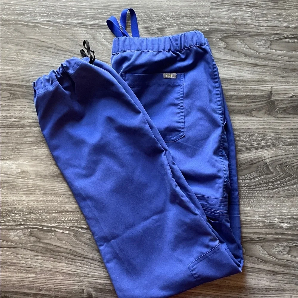 FIGS Style PM 5900Scrub Pants Royal Blue Jogger. Size Large.